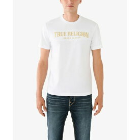 トゥルーレリジョン メンズ Tシャツ トップス Men's Short Sleeve Arch T-shirt Optic White