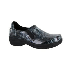 イージーストリート レディース サンダル シューズ Easy Works Women's Bind Clogs Black Abstract