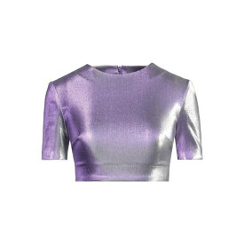 エリア レディース カットソー トップス T-shirts Purple