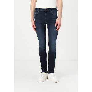 トミー ヒルフィガー メンズ サンダル シューズ CORE BLEECKER SLIM - Slim fit jeans - blue black denim