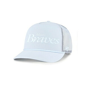 47�u�����h �����Y �X�q �A�N�Z�T���[ Men's Light Blue Atlanta Braves Foundation Script Hitch Adjustable Trucker Hat Light Blue