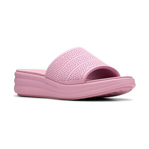 �N���[�N�X ���f�B�[�X �T���_�� �V���[�Y Cloudsteppers Drift Twist Slip-On Flat Sandals Purple