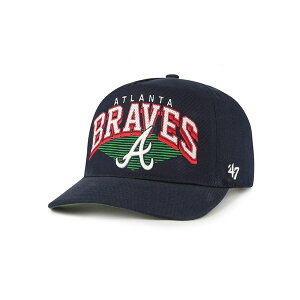 47�u�����h �����Y �X�q �A�N�Z�T���[ Men's Navy Atlanta Braves Pomona Hitch Adjustable Hat Navy