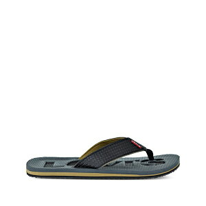 ���[�o�C�X �����Y �T���_�� �V���[�Y Kyle sport logo-embossed flip flops Black