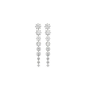 �W�F�j�t�@�[�x�A ���f�B�[�X �s�A�X���C�������O �A�N�Z�T���[ D��grad�� crystal earrings Silver