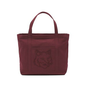 ���]�� �L�c�l ���f�B�[�X �g�[�g�o�b�O �o�b�O Large fox head-embroidered tote bag Red