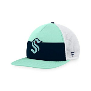 t@ieBNX Y Xq ANZT[ Men's Blue, Navy Seattle Kraken Special Edition 2.0 Trucker Snapback Adjustable Hat Blue, Navy