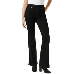 OAof[rg fB[X fjpc {gX Women's Shape Effect Pull-On Flared-Leg Jeans Black Rinse