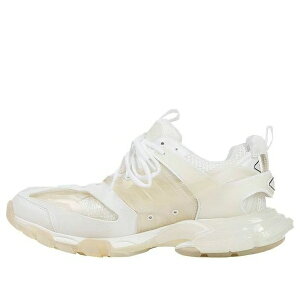 Balenciaga oVAK fB[X Xj[J[ y(WMNS) Balenciaga Track Clear Sole Low-Top Sports Shoes White 647741W3BM19000z TCY US_W_12