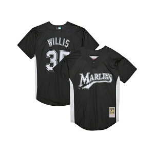 �~�b�`�F��&�l�X �����Y �V���c �g�b�v�X Mitchell Ness Men's Dontrelle Willis Black Florida Marlins Cooperstown Collection 2007 Batting Practice Jersey Black