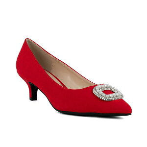 W[Yj[[N fB[X pvX V[Y Women's Charmer Kitten Heel Dress Pumps Red Micro