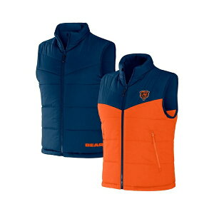 t@ieBNX Y jbg&Z[^[ AE^[ Men's NFL x Darius Rucker Collection by Navy Chicago Bears Colorblocked Full-Zip Vest Navy