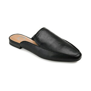 W[j[RNV fB[X T_ V[Y Women's Akza Wide Width Slip On Square Toe Mules Flats Black
