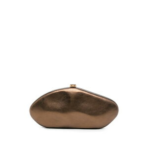 �J���g�K�C�A ���f�B�[�X �N���b�`�o�b�O �o�b�O The caldera metallic-finish sculptural clutch bag Brown