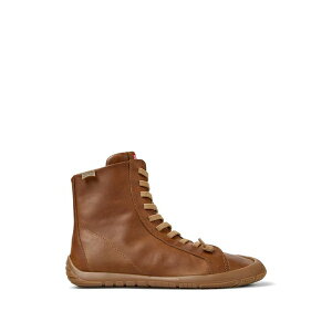 �J���y�[�� ���f�B�[�X �u�[�c �V���[�Y Peu path+ leather ankle boots Brown