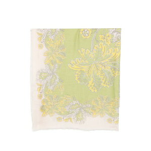 ���E�_�u���E�W�F�C ���f�B�[�X �}�t���[�E�X�g�[���E�X�J�[�t �A�N�Z�T���[ Floral-print frayed-edge scarf Green