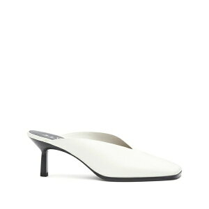 �X���[�����t�B���b�v���� ���f�B�[�X �T���_�� �V���[�Y 68mm square-toe mules White