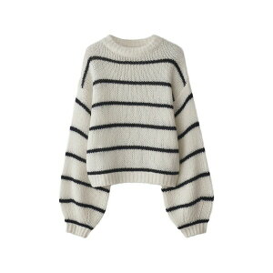 ���T�E���� ���f�B�[�X �j�b�g&�Z�[�^�[ �A�E�^�[ Sabelle striped-pattern sweater Neutrals