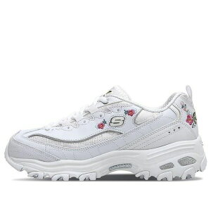 Skechers XPb`[Y fB[X Xj[J[ y(WMNS) Skechers D'lites 1.0 GS White 11977-WHTz TCY US_9(26.0cm)