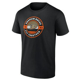 ファナティクス メンズ Tシャツ トップス Anaheim Ducks Fanatics Branded Native TShirt Black