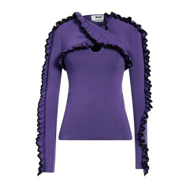 【送料無料】 エムエスジイエム レディース ニット&セーター アウター Sweaters Purple
