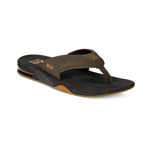 [t Y hXV[Y V[Y Men's Fanning Thong Sandals with Bottle Opener Brown