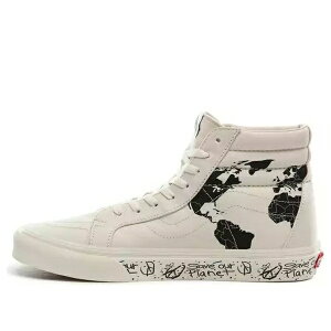 Vans �o���Y �����Y �X�j�[�J�[ �yVans Save Our Planet x SK8-HI Reissue 'White Black' VN0A4BV8TGP�z �T�C�Y US_8.5(26.5cm)