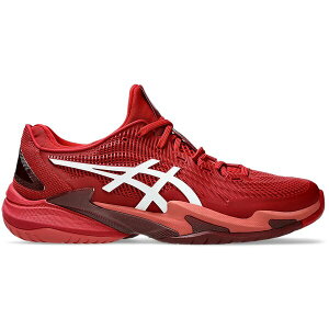ASICS �A�V�b�N�X �����Y �X�j�[�J�[ �yASICS Court FF 3 Novak Cranberry White�z �T�C�Y US_11(29.0cm) Cranberry/White