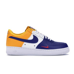 Nike �i�C�L �����Y �X�j�[�J�[ �yNike Air Force 1 Low Barcelona Mini Swoosh�z �T�C�Y US_9(27.0cm) Deep Royal Blue/University Gold-University Red