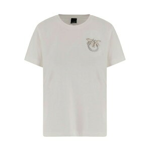 �s���R ���f�B�[�X T�V���c �g�b�v�X Jewel-embellished crew-neck t-shirt White