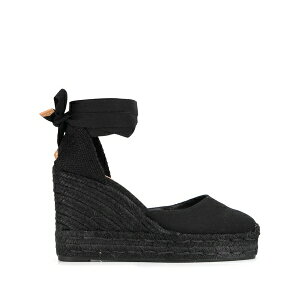 �J�X�^�j�G�[�� ���f�B�[�X �T���_�� �V���[�Y 100mm woven espadrilles Black