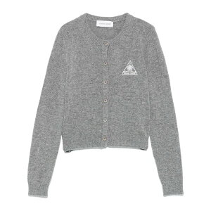 �}���[�� �Z�� ���f�B�[�X �J�[�f�B�K�� �A�E�^�[ Logo-embroidered cardigan Grey