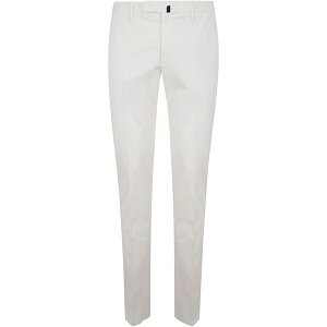 �C���R�e�b�N�X �����Y �J�W���A���p���c �{�g���X Pressed-crease chino trousers White