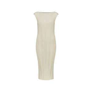 �C�b�Z�C�~���P ���f�B�[�X �����s�[�X �g�b�v�X Pleated sleeveless dress Neutrals