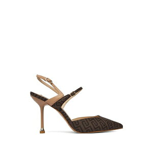 �����[�W���[ ���f�B�[�X �p���v�X �V���[�Y Monogram-pattern slingback pumps Brown
