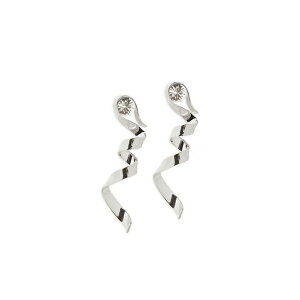 �h���X�E���@���E�m�b�e�� ���f�B�[�X �s�A�X���C�������O �A�N�Z�T���[ Swirl crystal earrings Silver