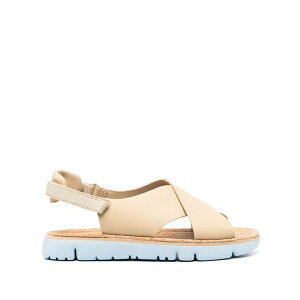 �J���y�[�� ���f�B�[�X �T���_�� �V���[�Y Oruga crossover-strap sandals Neutrals