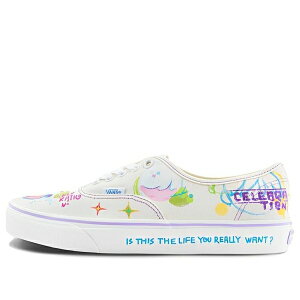 Vans �o���Y �����Y �X�j�[�J�[ �yVans X Nuttsh Authentic OTW 'White Multi-color' VN0A5KS9CGX�z �T�C�Y US_8.5(26.5cm)