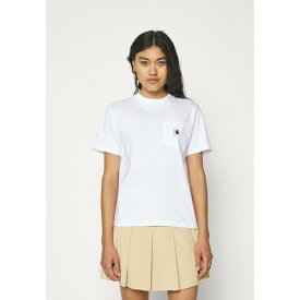 カーハート レディース Tシャツ トップス Basic T-shirt - white