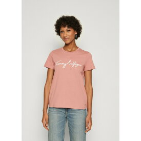 トミー ヒルフィガー レディース Tシャツ トップス SIGNATURE TEE - Print T-shirt - teaberry blossom