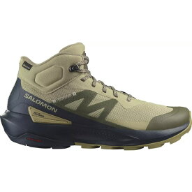 サロモン メンズ ブーツ シューズ Salomon Men's Elixir Mid Gore-Tex Hiking Boots Slate Green/Carbon/Glacie