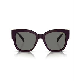 ヴェルサーチ レディース サングラス＆アイウェア アクセサリー Women's Polarized Sunglasses, VE4437U Bordeaux