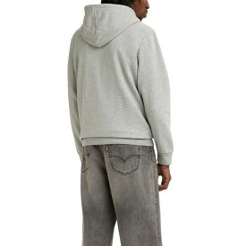 リーバイス メンズ パーカー・スウェットシャツ アウター Men's Regular Fit Batwing Graphic Logo Hoodie Heather Gray Graphite