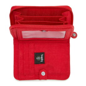 キプリング レディース 財布 アクセサリー Money Love Nylon RFID Wallet Red Rouge