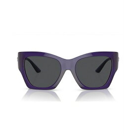 ヴェルサーチ レディース サングラス＆アイウェア アクセサリー Women's Sunglasses, VE4452 Transparent Purple