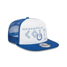 ニューエラ レディース 帽子 アクセサリー Men's White, Royal Indianapolis Colts Banger 9FIFTY Trucker Snapback Hat White, Royal