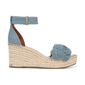 フランコサルト レディース サンダル シューズ Women's Clemens-Flower Espadrille Wedge Sandals Denim Blue Fabric