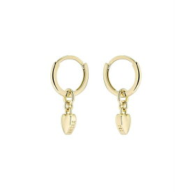 テッドベーカー レディース ピアス＆イヤリング アクセサリー HARRYE: Tiny Heart Huggie Earrings For Women Gold
