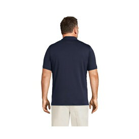ランズエンド メンズ ポロシャツ トップス Big & Tall Short Sleeve Supima Polo Shirt Radiant navy