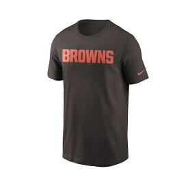 ナイキ レディース Tシャツ トップス Men's Brown Cleveland Browns Team Wordmark T-shirt Brown